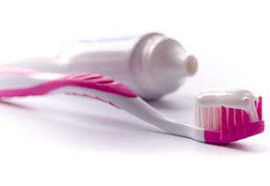 Toothbrush and toothpaste